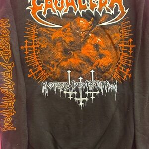 Cavalera Morbid Devastation Size Small Zip Up Hoodie
